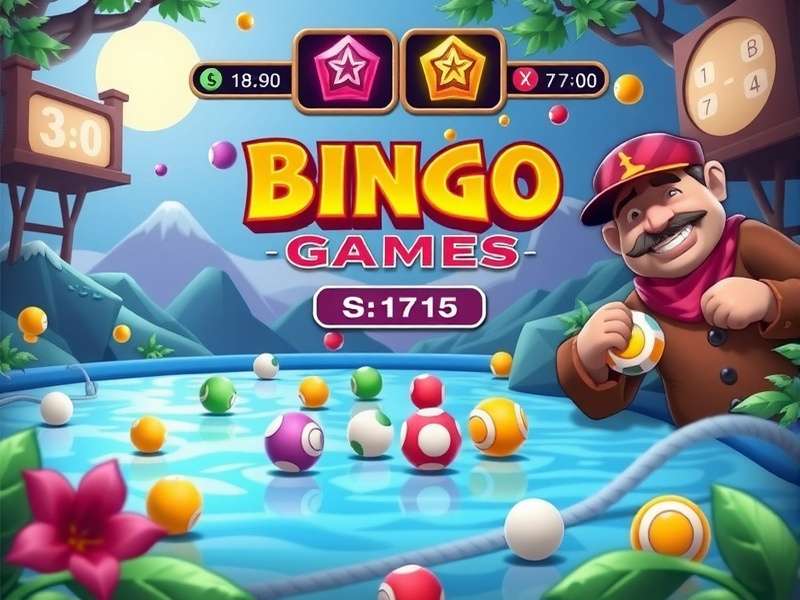 90-ball bingo card showing number distribution and marked winning lines