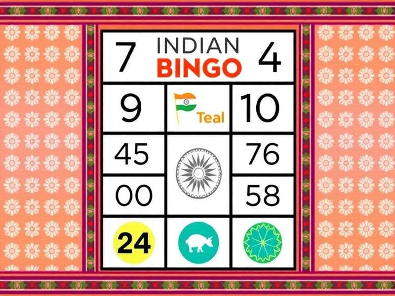 A colorful collage of various printable bingo pattern sheets laid out on a table