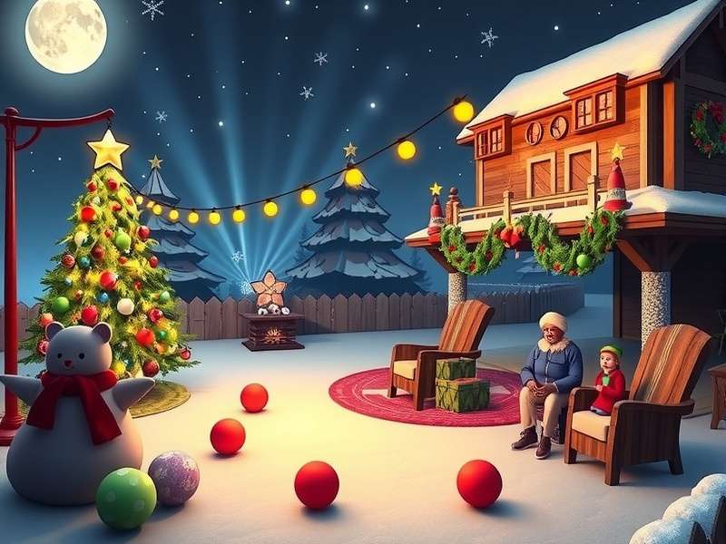 Christmas Bingo game interface with festive elements