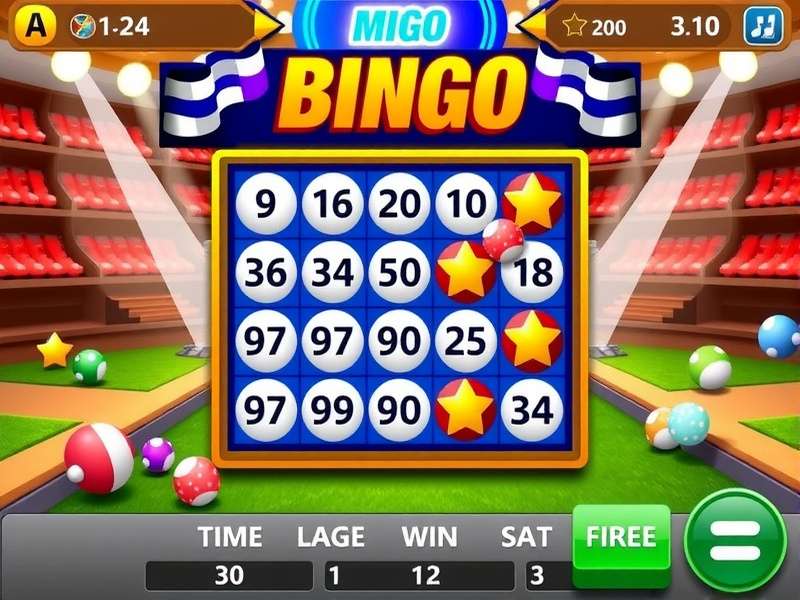Bingo Blitz platform interface on a desktop monitor