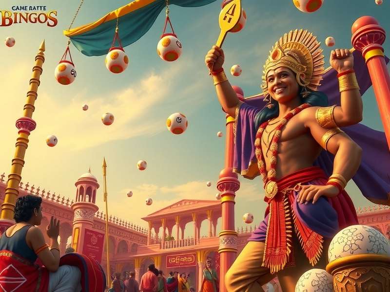 Clean, ad‑free bingo game interface with vibrant cards and chat