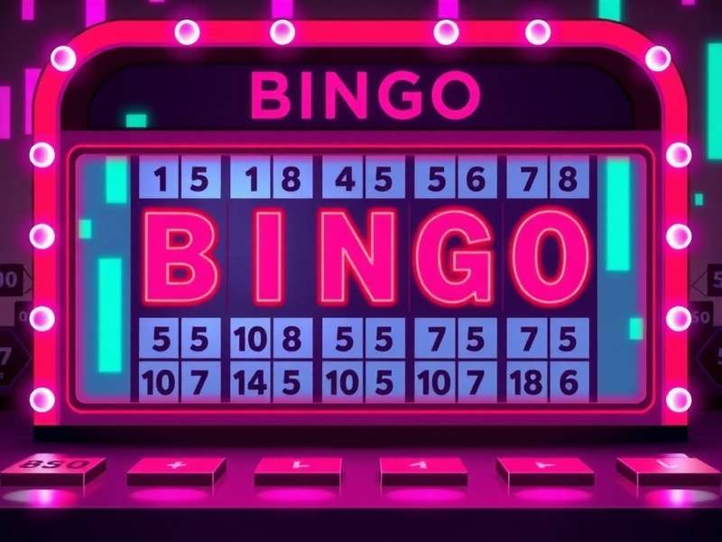 A professional Bingo caller announcing numbers in a vibrant hall