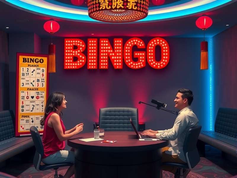 Group of adults playing bingo game at a social event