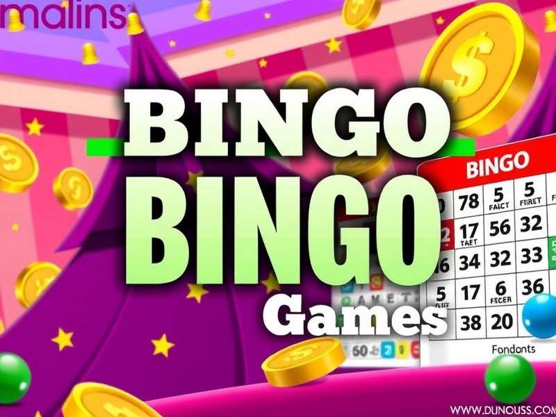 Vegas-style online bingo game interface with cards and numbers