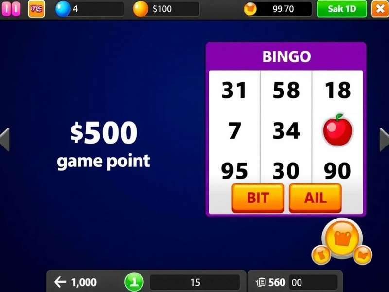 Infographic showing how free Bingo points flow within an online game ecosystem