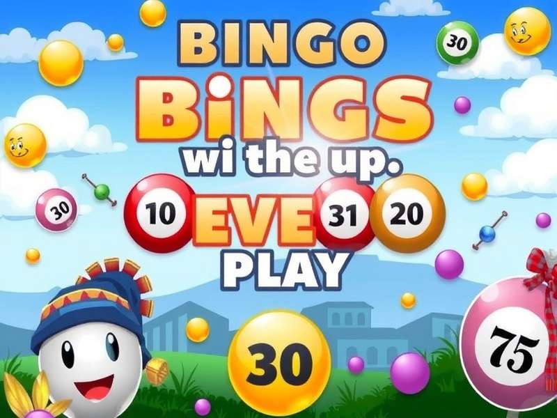 A diverse group of people playing online bingo on various devices