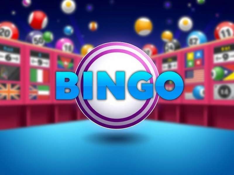 Modern online bingo caller interface with virtual cards and chat