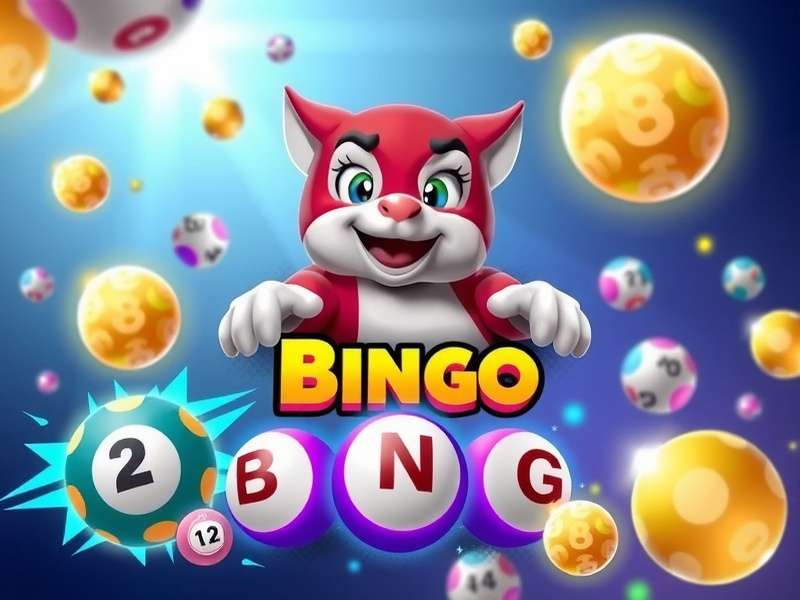 Colorful online bingo game interface with cards and numbers