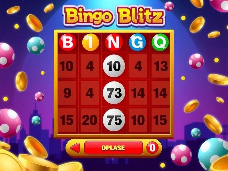 Bingo Blitz Com game interface showing multiple bingo cards and power-ups