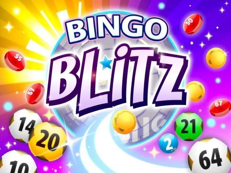 Bingo Blitz Facebook gameplay interface showing cards and chat