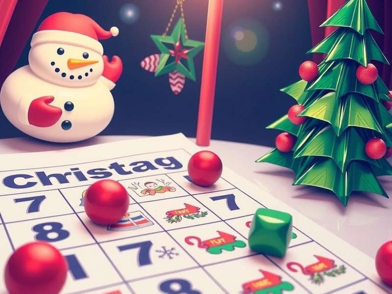 Free Printable Christmas Bingo Game Patterns Sheets for family fun