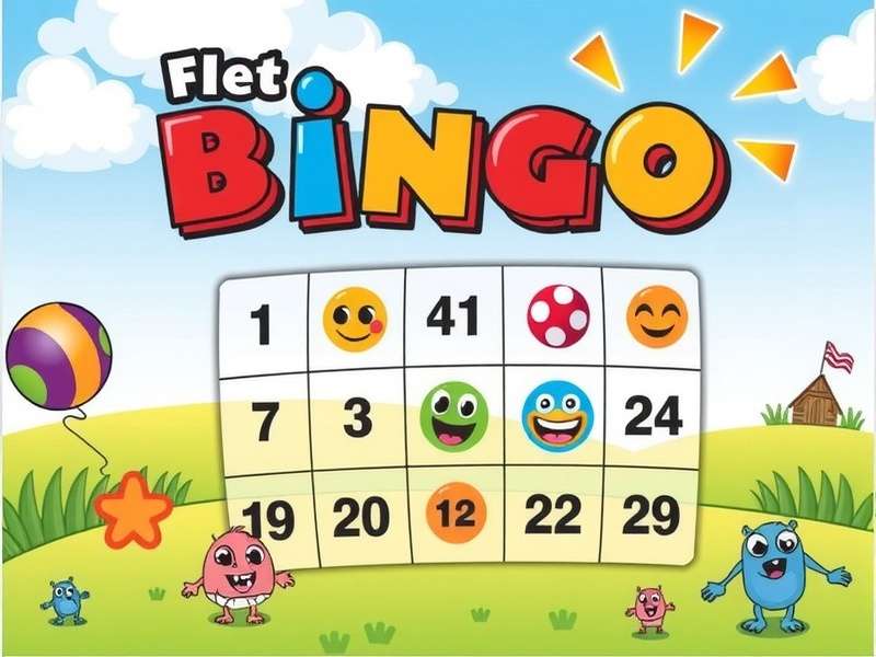 Happy children playing free printable bingo game together in a colourful classroom setting