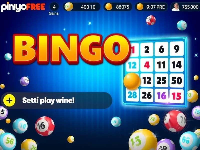Play Bingo Online Free – vibrant bingo cards and daubers on a wooden table in India