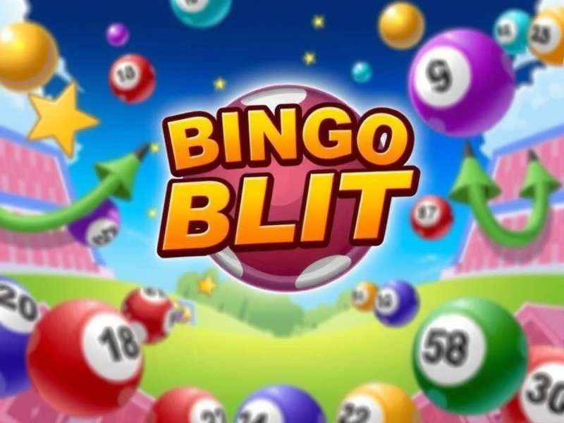 Bingo Blitz Game – vibrant bingo board with daubers and cards